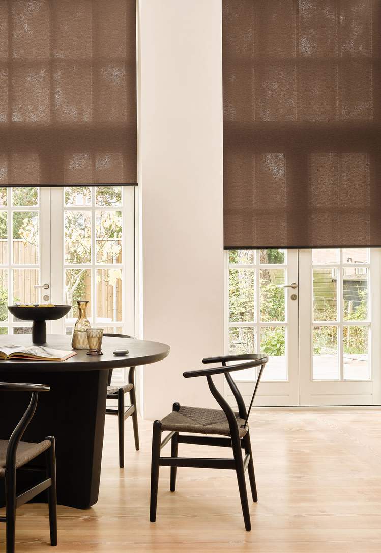 Mønstret rullegardin på mål